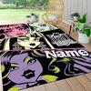 Custom Name Vampire Gothic Fantasy Art Carpet Rug Customizable Soft Washable Anti-Slip Home Living Room Sofa Mats Personalized Rug. 0909405