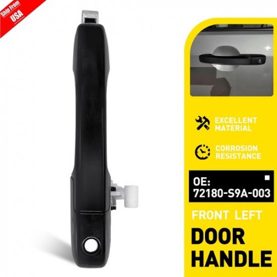 Для Honda CR-V Наружная Ручка Двери Передняя Левая Водительская Черная 72180S9A003