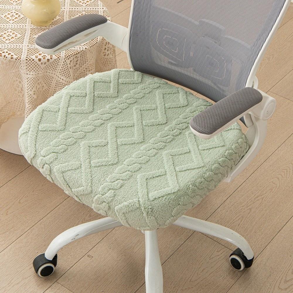 Anti-Slip Computer Chair Seat Thickened Office Seat Cover Elastic Jacquard Chair Covers  Hotel