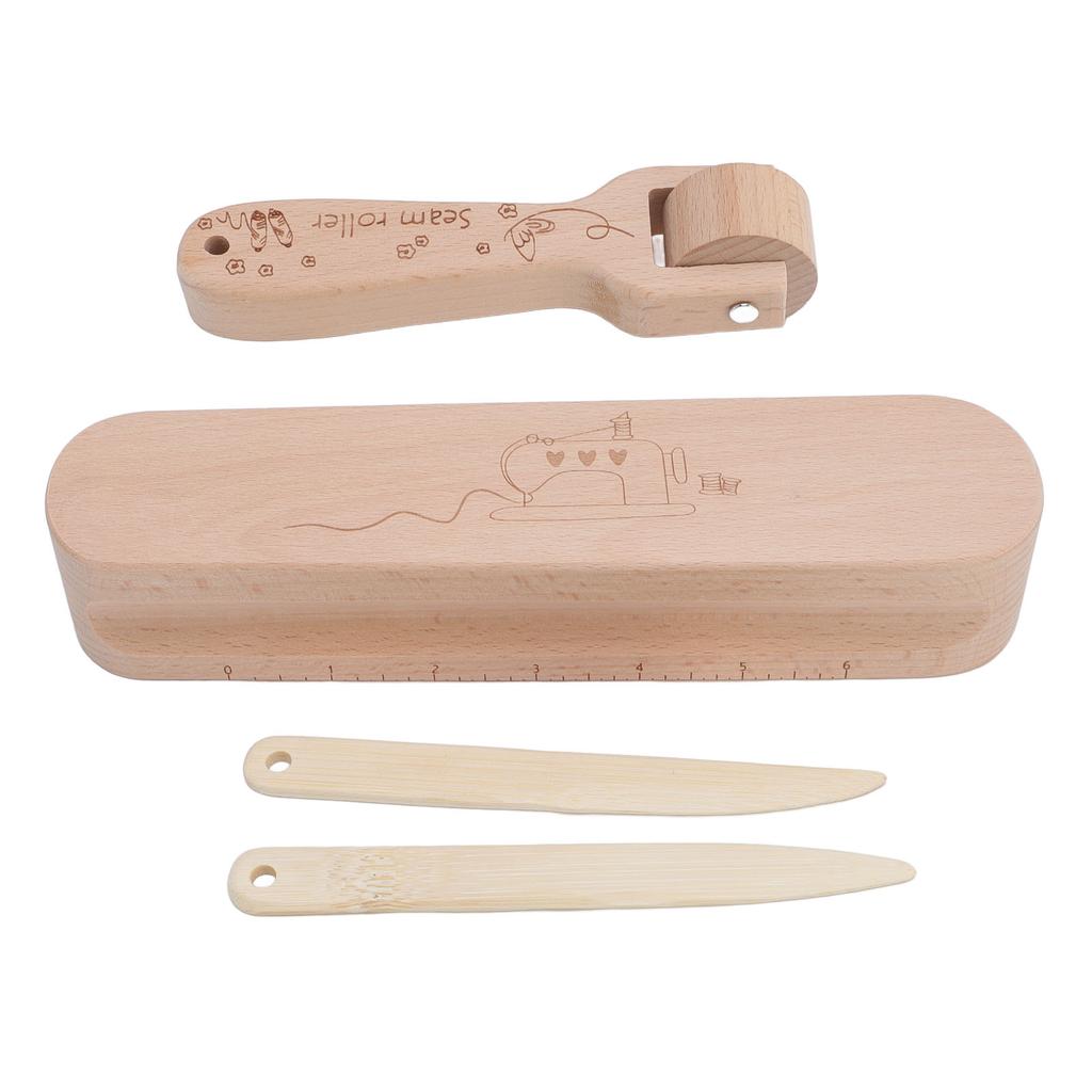 Tailor Clapper Set Beech Wood Seam Flattening Tool Ironing Clapper Seam Roller and Point Turner