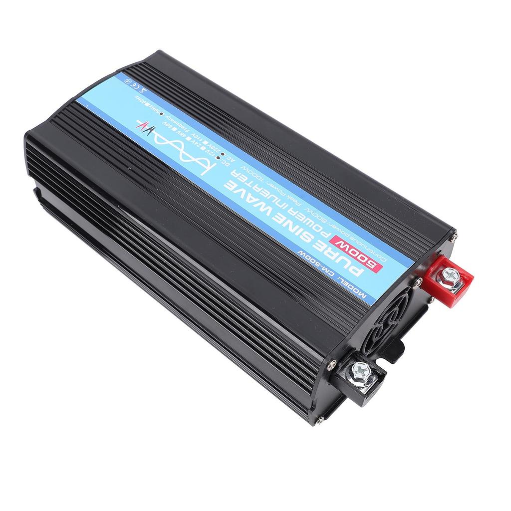 Pure Sine Wave Inverter 500W 12V DC To 120V AC Car Solar Power Converter With 2 USB Digital LCD