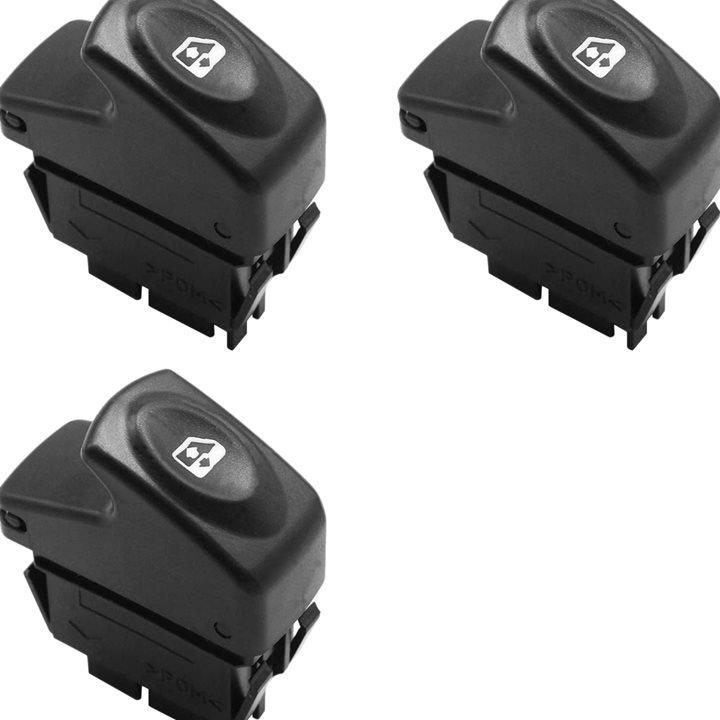 Premium 3X Car Window Switch 6 Pin Right for Renault Clio Kangoo Megane Scenic 7700838101