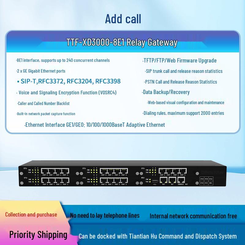 Tiantians SIP Voice Gateway (CN version)
