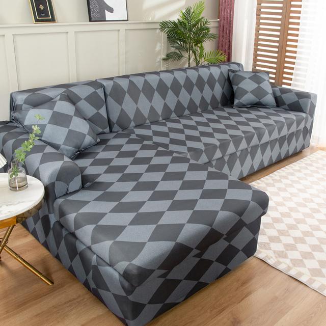 Sectional Sofa Covers Stretch Couch Slipcovers For L Shape Sectional Couch Chaise Sofa Furniture Protector Covers
