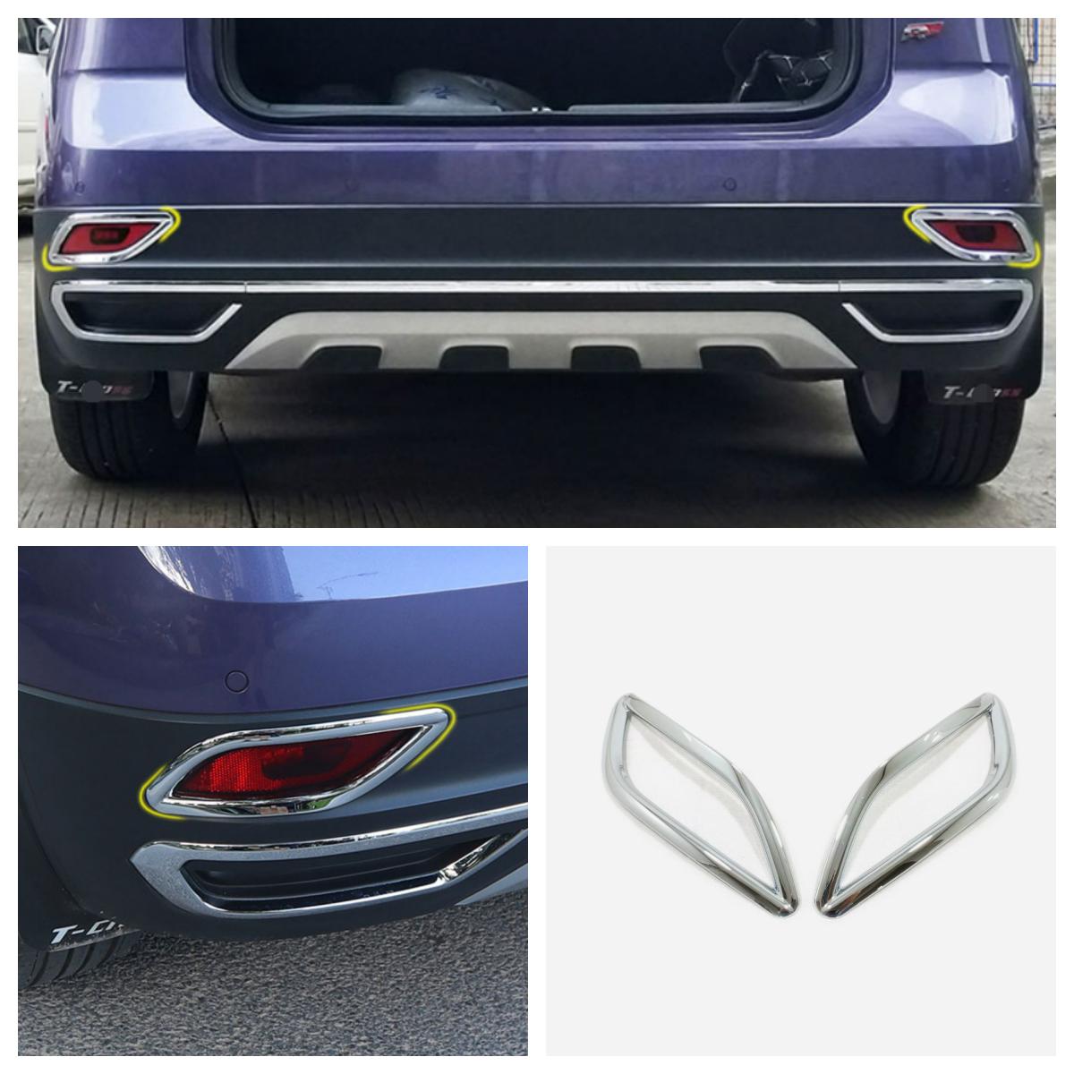 

Для VW Volkswagen T-Cross-2022 Внешние аксессуары задние противотуманные фары лампы веко украшение для бровей крышка