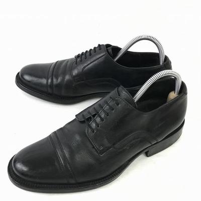 Allemagne Lloyd Cuir Lourd Bout Droit 25.5 Noir Chaussures Habillées Affaires(UTILISÉ)