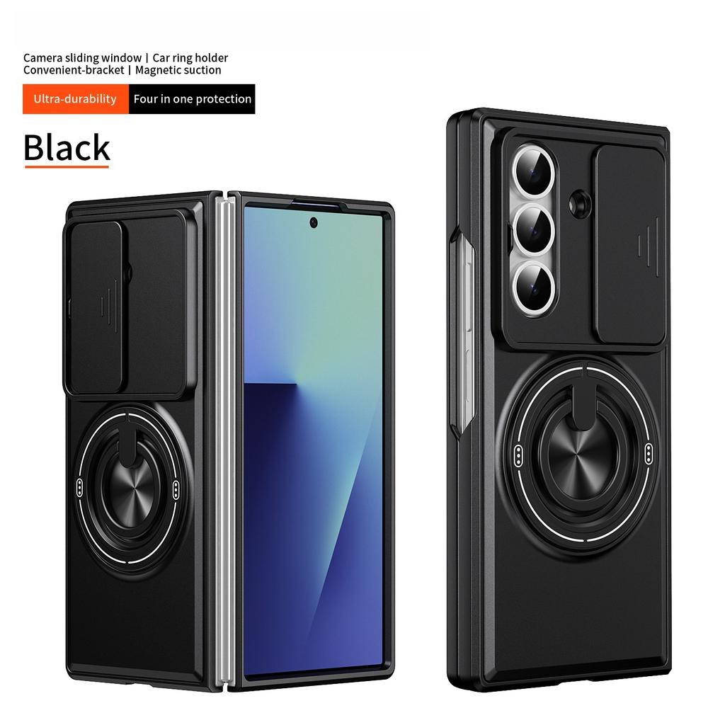 Funda for Samsung Galaxy Z Fold 8 7 6 5 Case Cover Rotatable Slide Camera Protection Ring Stand Shockproof Capa Funda