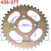 428 Chains 25T/31T/32T/37T/39T/41T/42T/48T 48mm 76mm Rear Chain Sprocket for ATV Quad Pit Dirt Bike Buggy Go Kart Motorcycle