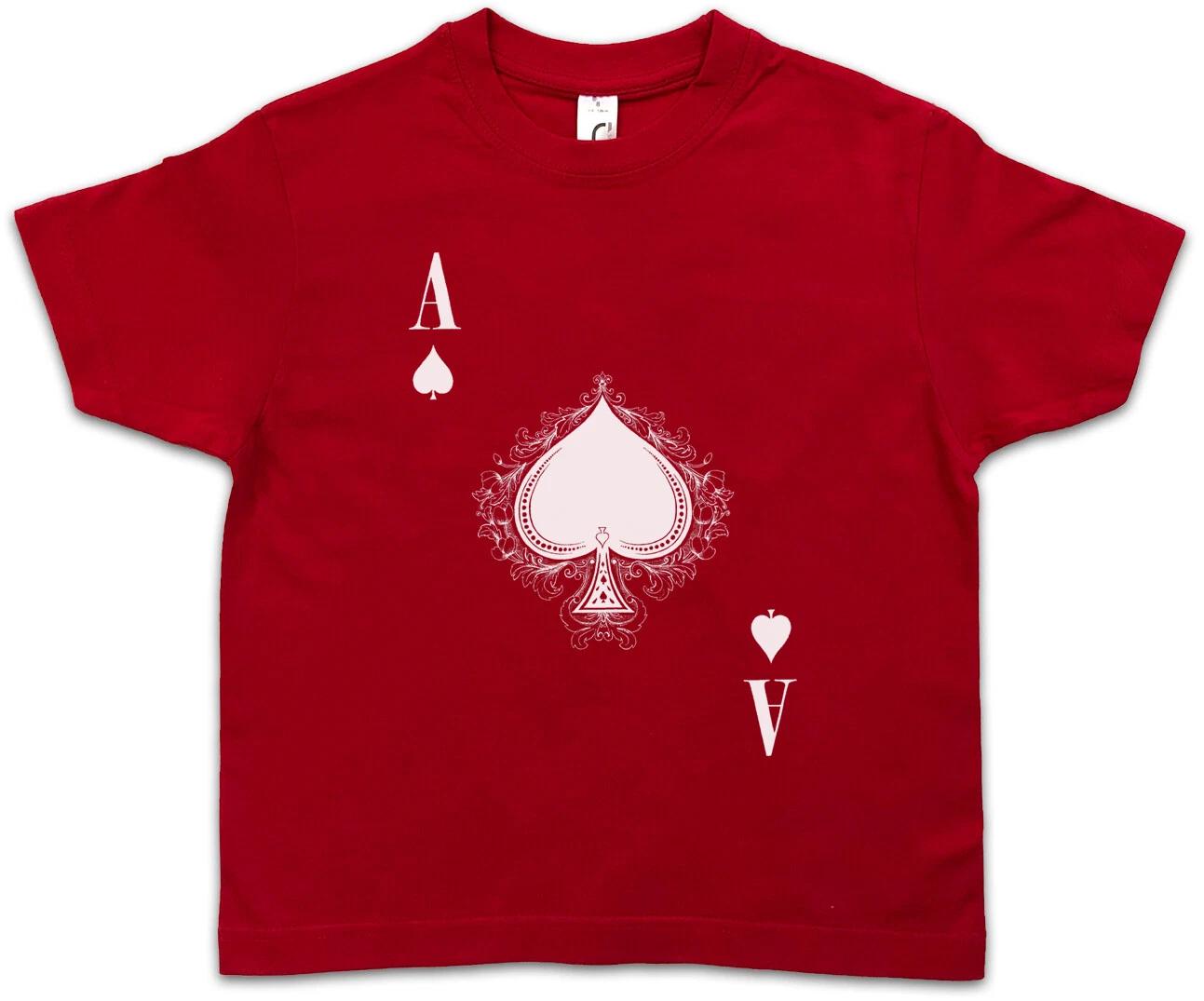 ACE OF SPADES IV Kids Boys kids boys T-Shirt Spade Ace Poker Card Casino Royal Hold em 140