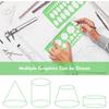 3Pcs Circle Template, Circle Template for Drawing 3 Sizes Circle Stencil Templates for Drafting, Circle Drawing Tool for Office, School, Drawing