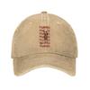 Retro Tung Tung Tung Sahur Baseball Caps Men Washed Snapback Hat Italian Brainrot Activities Adjustable Fit Hats Cap