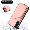 For Samsung Galaxy S23 Case Card Holder Kickstand Skin-Touch Phone Cover with Wrist Strap