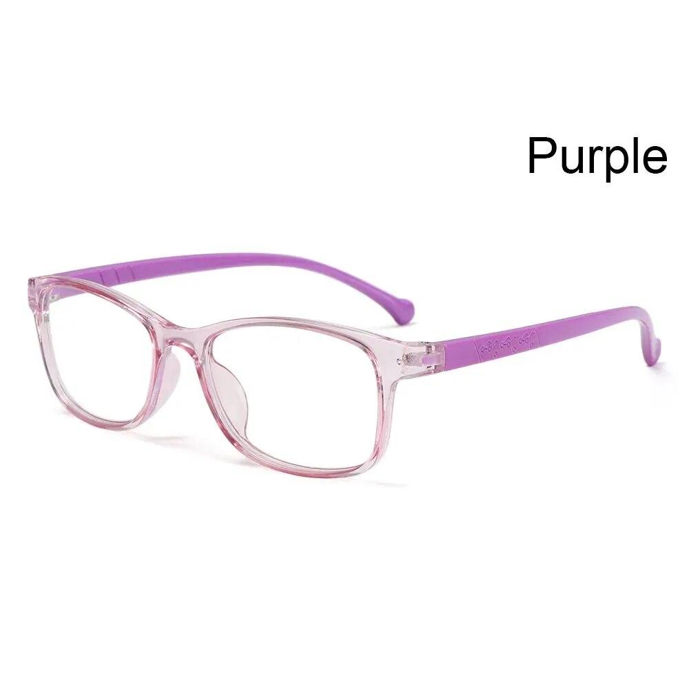 1 Stück Kinder Anti-Blaulicht-Brille Jungen Mädchen Schutzbrille Schlichte Silikonbrille Strahlenschutz Mode Weicher Rahmen Brillen