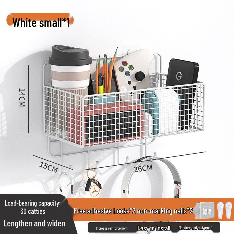 Traceless Wall-Mounted Storage Rack for Bedroom, Bathroom & Kitchen – Easy Install Hanging Shelves