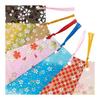 Washi Kawasumi Yuzen Washi Stencil Dye Bookmark Set of 6, Assorted Cherry Blossoms
