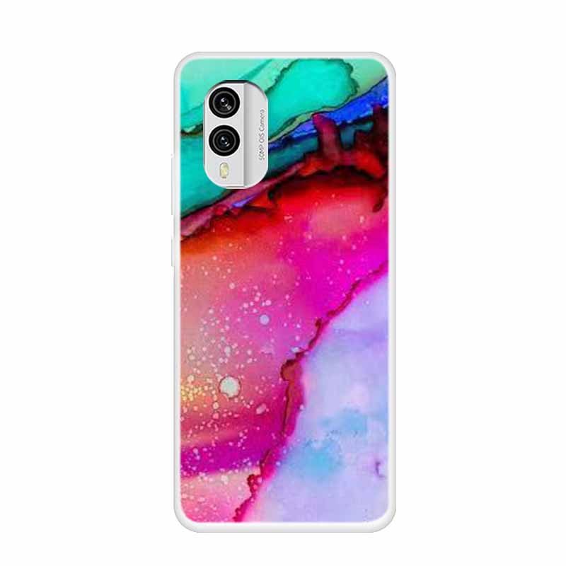 For Nokia X30 5G Case C31 C20 C10 Clear Marble TPU Soft Silicone Print Cover for NOKIA C31 X 30 Transparent Para On for NokiaX30