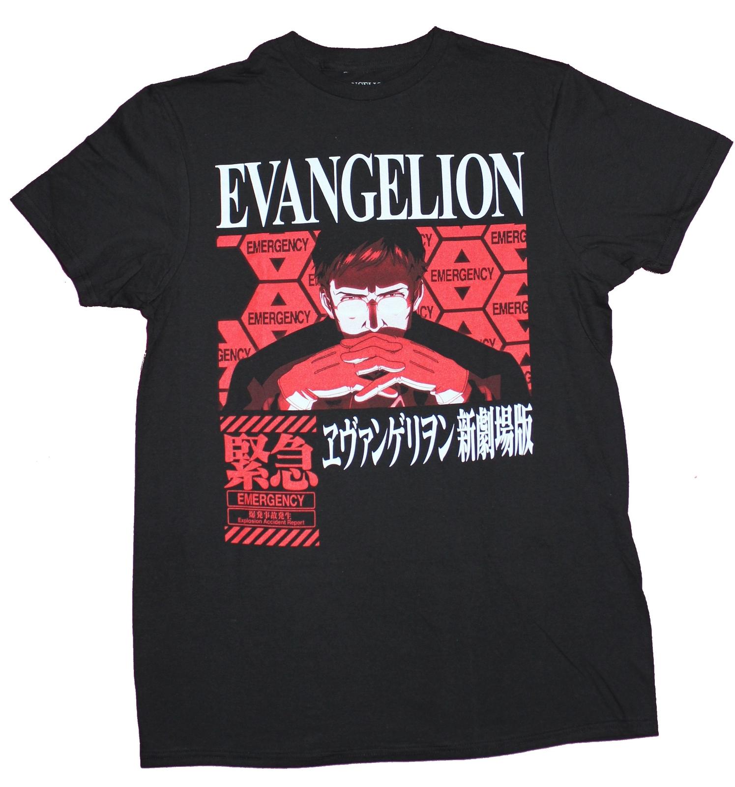 Neon Genesis Evangelion Adult New T-Shirt - Gendo Staring Serious Pic S разноцветный