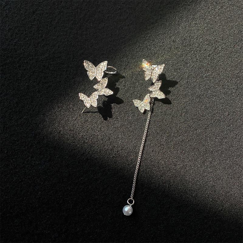 Fahion Women'S Earrings Ear Cuff Fine Sweet Butterfly Snowflake Ear Bones Clip For Women Bijoux Jewelry Ear Clip