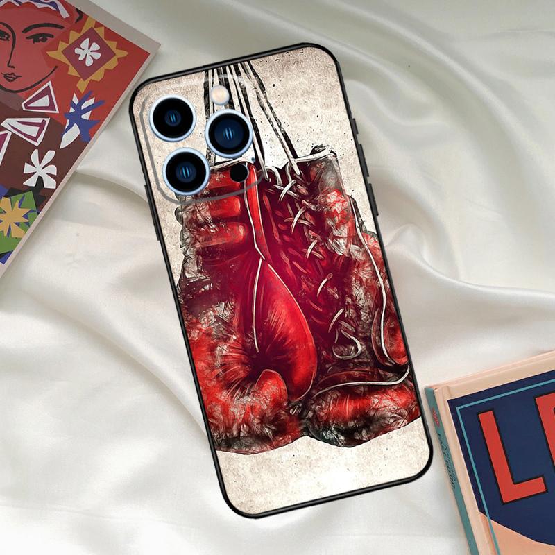 Boxing Gloves Phone Case For iPhone 16 15 14 13 12 11 17 Pro Max 15 16 Plus 12 Mini 16e 17 Air Funda Cover