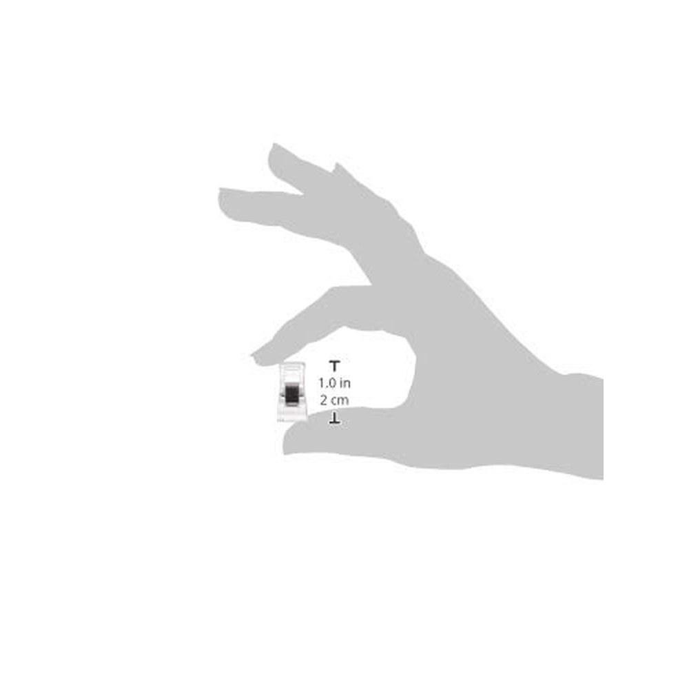 Nippon Chuko NBK Stand Clips Clear 10pcs MST-CR Sewing Temporary Clips Craft DIY Supplies