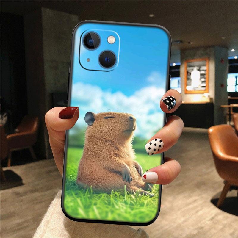 Cartoon  Capybara Cute Shell Phone Case for Samsung Galaxy Note 10 20 S23 S24 S25 Ultra FE Plus Edge Lite A02S A35 A07 A17