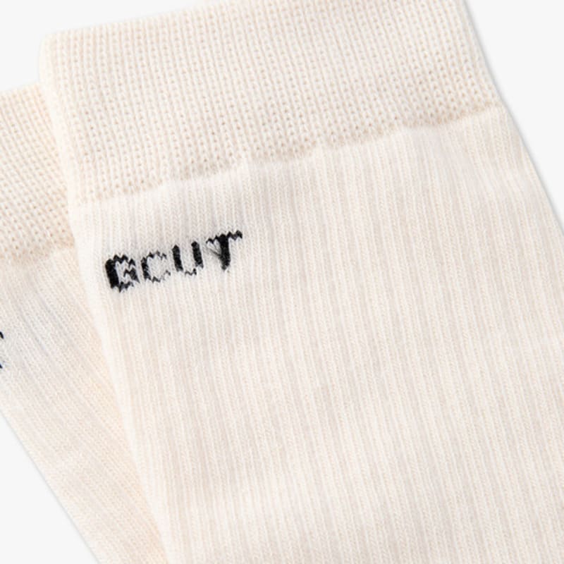 GCUT Logo Jacquard Gore Socks_Ivory 7215284201