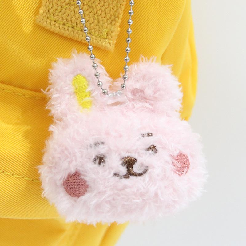BTS Plush Doll Keychain Cute Animal Bag Charm DIY Brooch Accessory