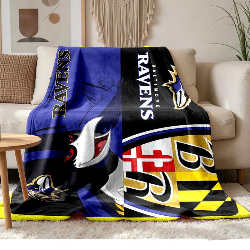 Baltimore Ravens Soft and comfortable flannel Suitable for sofas living rooms outdoor camping travel and also makes a great anniversary gif
