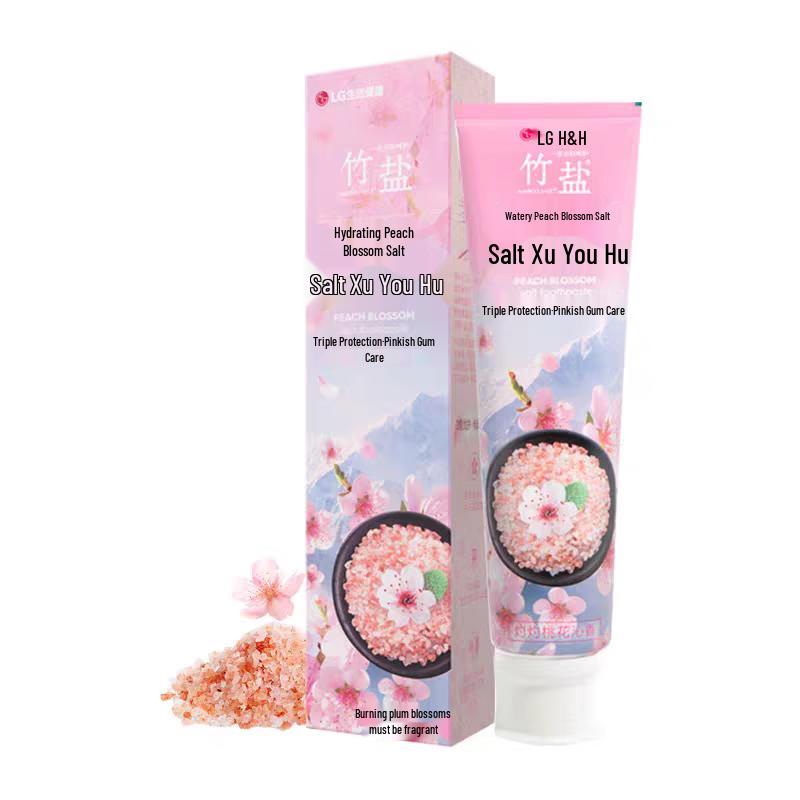 Bamboo Salt Watery Peach Blossom Toothpaste 130g