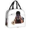 Fiambrera Portátil Personalizada de Capibara para Mujer, Termo Refrigerador Antifugas, Bolsa de Almuerzo Térmica Aislante para Escuela, Niños, Estudiantes