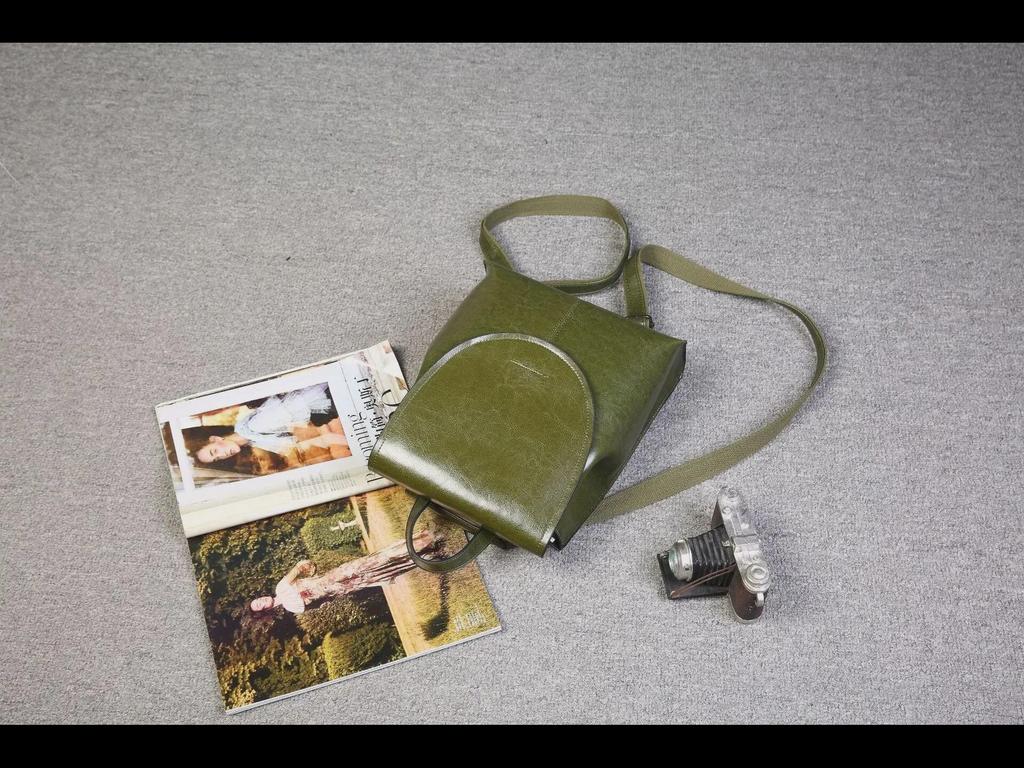 Diebstahlsicherer Rucksack aus echtem Leder 2025 für Damen mit großem Fassungsvermögen – Pendlertasche aus Rindsleder, Ins Style