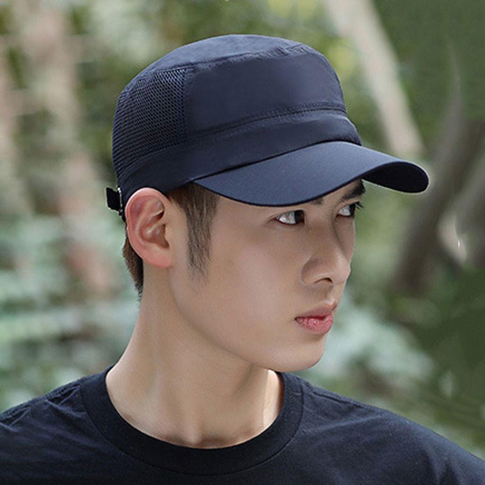 Sun Protection Outdoor Sun Hat Mesh Hollow Summer Baseball Cap Men's Fishing Cap  Female/Male
