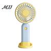 Compact Travel Fan Portable Handheld Mini Fan, 3 Speed USB Rechargeable Personal with Essential Detachable Stand, Quiet Cooling for Office,