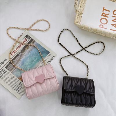 Módne srdce Baby Dievčenské Malé tašky cez rameno Deti Peňaženka na mince Príslušenstvo Kabelky Krásna detská mini štvorcová taška Messenger