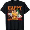 Happy Hallothanksmas Halloween Thanksgiving Christmas T-Shirt