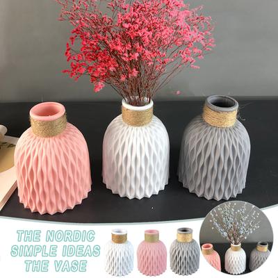 Home Decoration Plastic Retro Vase Flower Arrangement Vase Flower Milan Flower