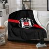 Coperta in Flanella con Stampa Logo Beşiktaş Alta Qualità Calda Confortevole Coperta per Tutte le Stagioni Perfetta per Regali Decorazione per la Casa