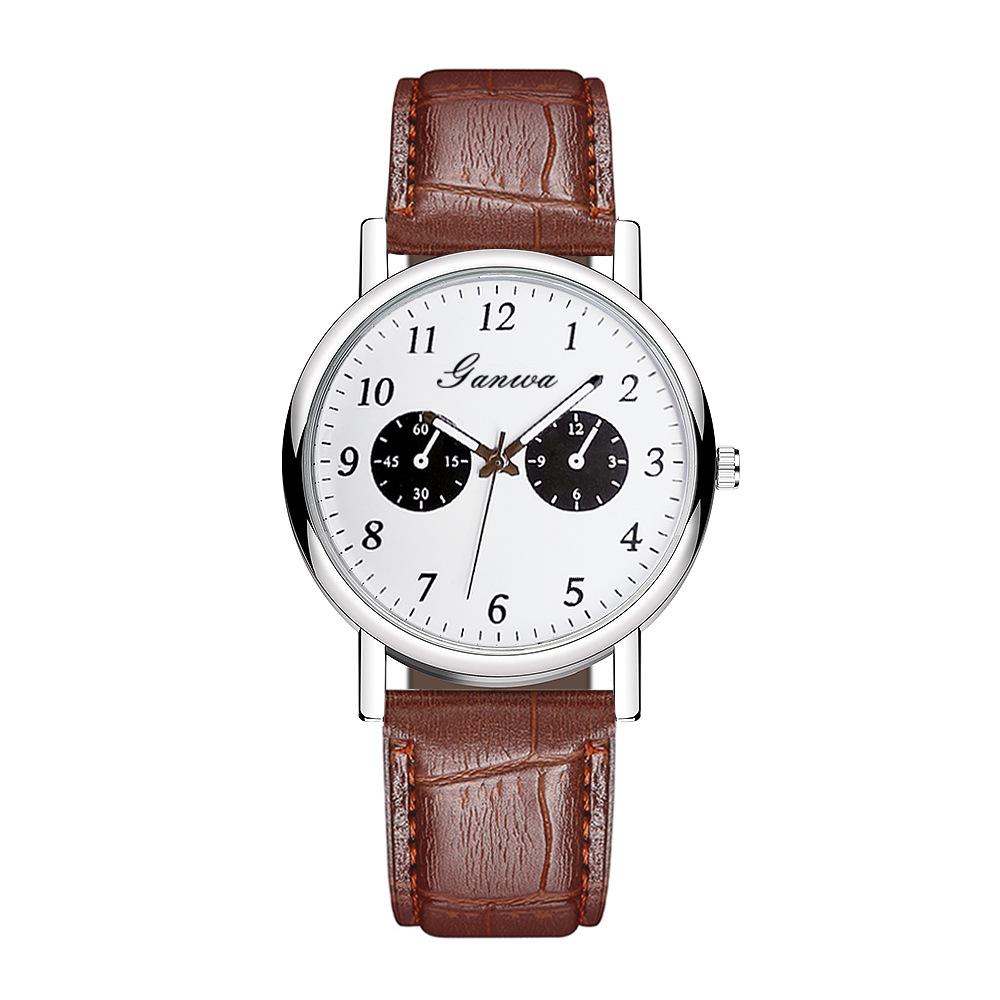 Men's watch, civil service exam watch quartz watch belt watch men