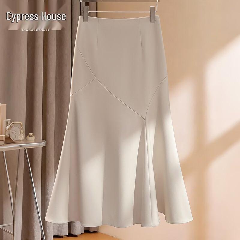 Однотонная юбка-русалка с высокой талией XL