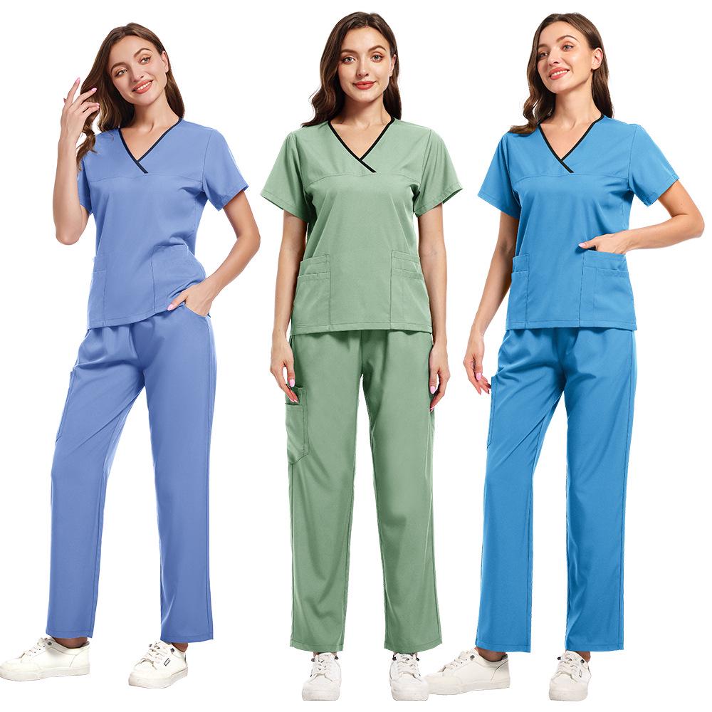 Children's Stomatology Hospital Nurse Uniform Quick-Dry Short-Sleeve Scrub Set