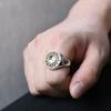 Fashion Simple Gossip Rings for Men and Women Retro Zodiac Qiankun Gossip Rotating Index Finger Ring Punk Jewelry Accessories