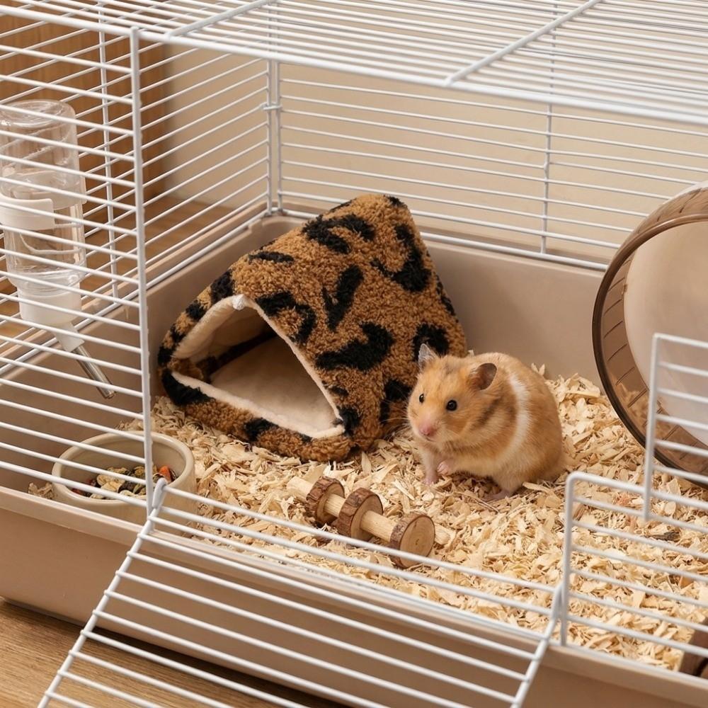 Thickened Warm Parrot Hammock Cave Cold-proof Pet Cotton Hut Winter Hamster Nest Cage Accessories