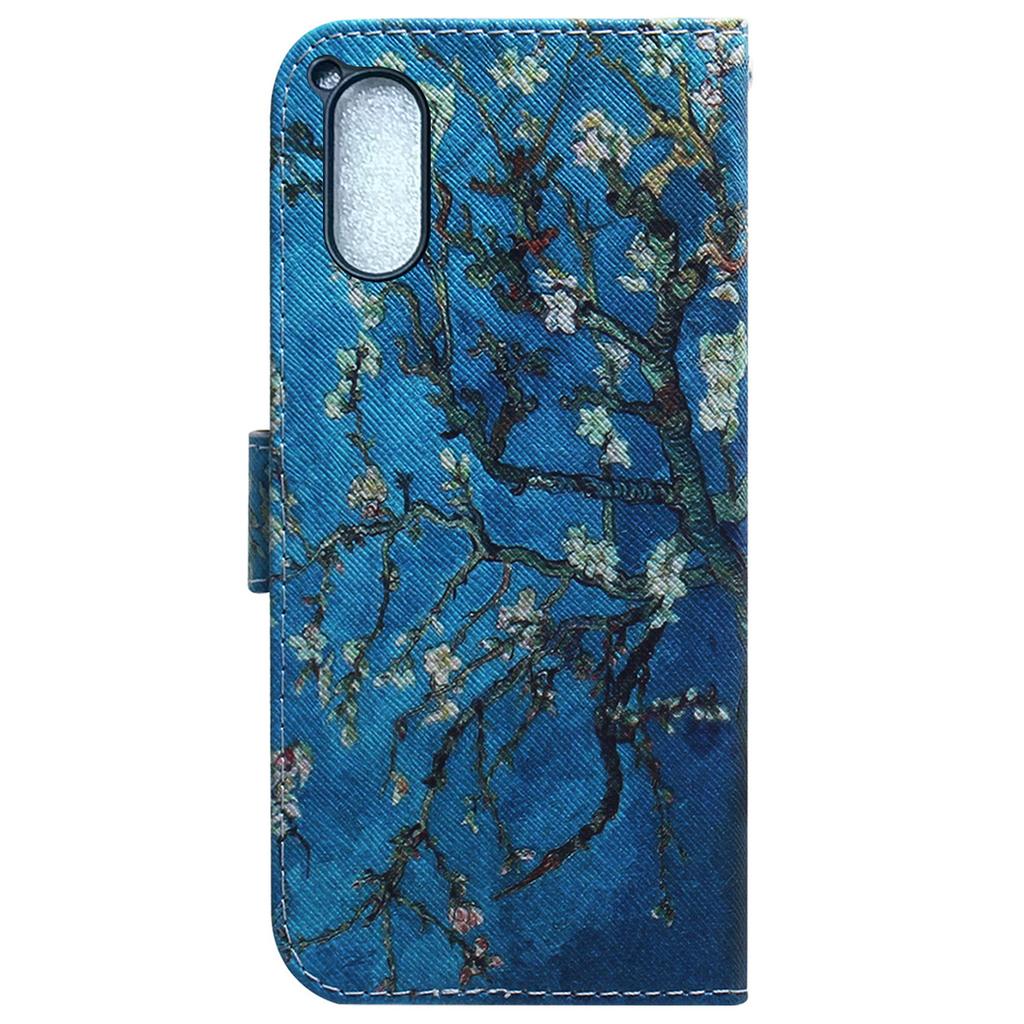 For Sony Xperia 5 V PU Leather Phone Cover Wallet Stand Pattern Printing Phone Case