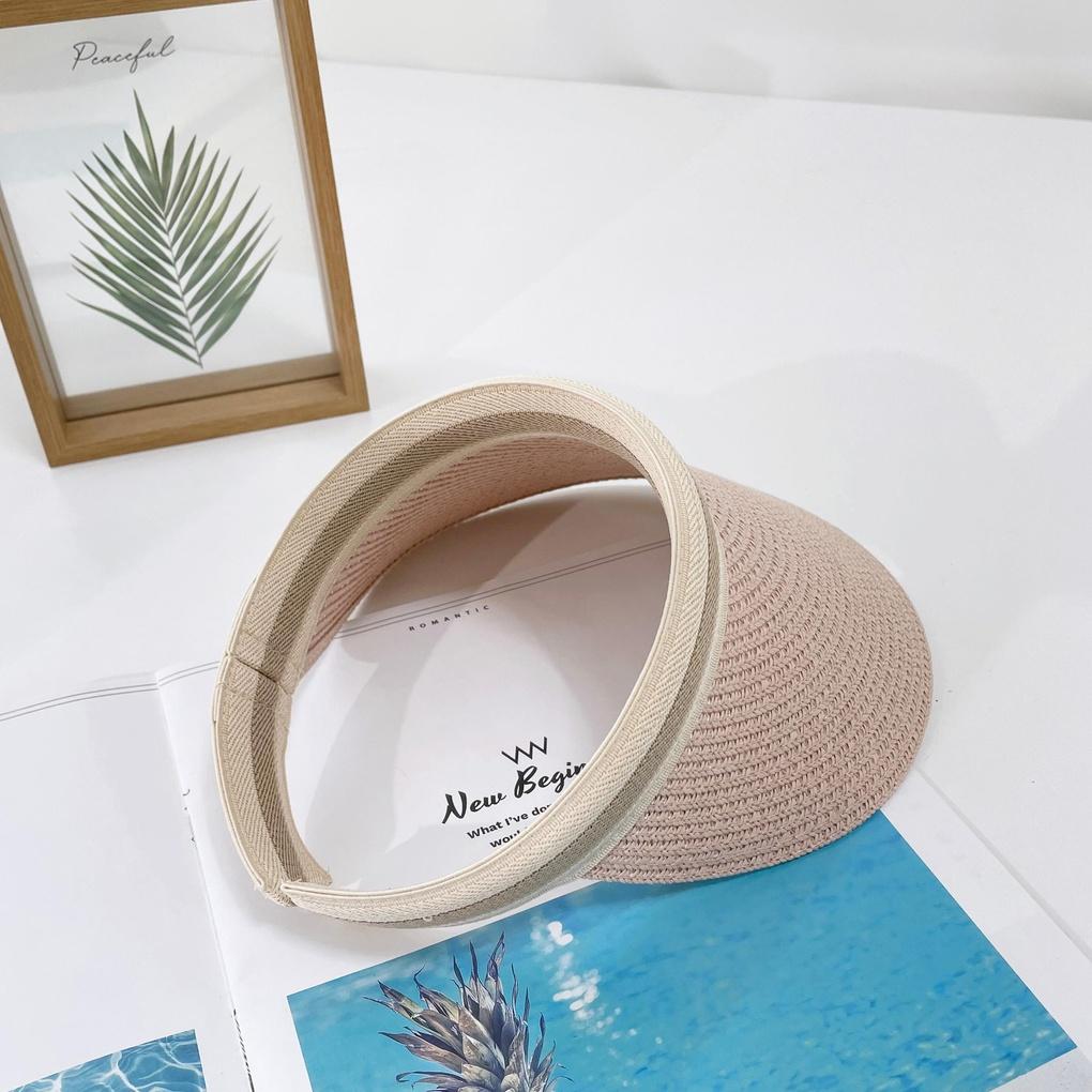 Women's Men's Couple Daily Simple Straw Sun Cap Hat