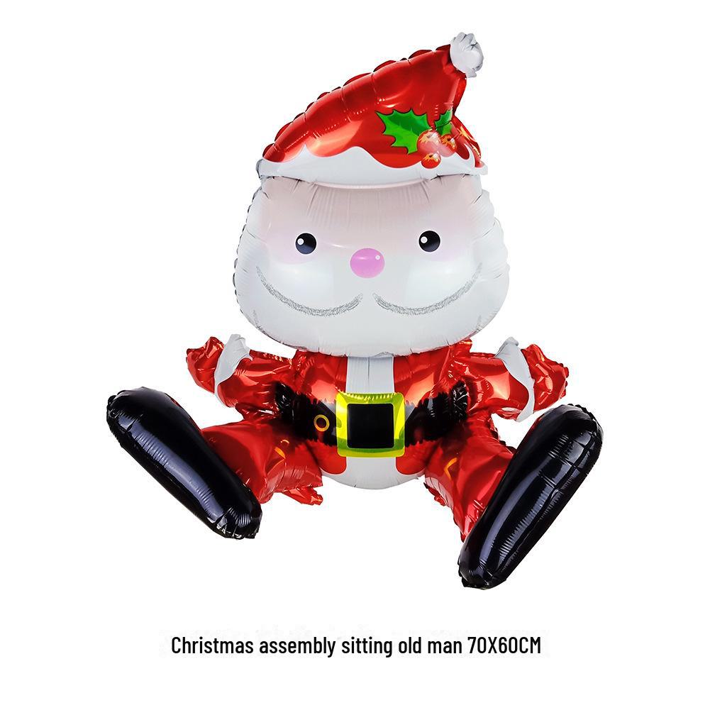 Christmas Tree Snowflake Aluminum Film Balloons for Party Decoration