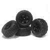 4PCS 90mm 12mm Hex Monster Truck Rubber Tires Off Road Buggy Wheel for 1/14 RC Car Wltoys 144010 MJX Hyper Go 14209 14210 RC Car