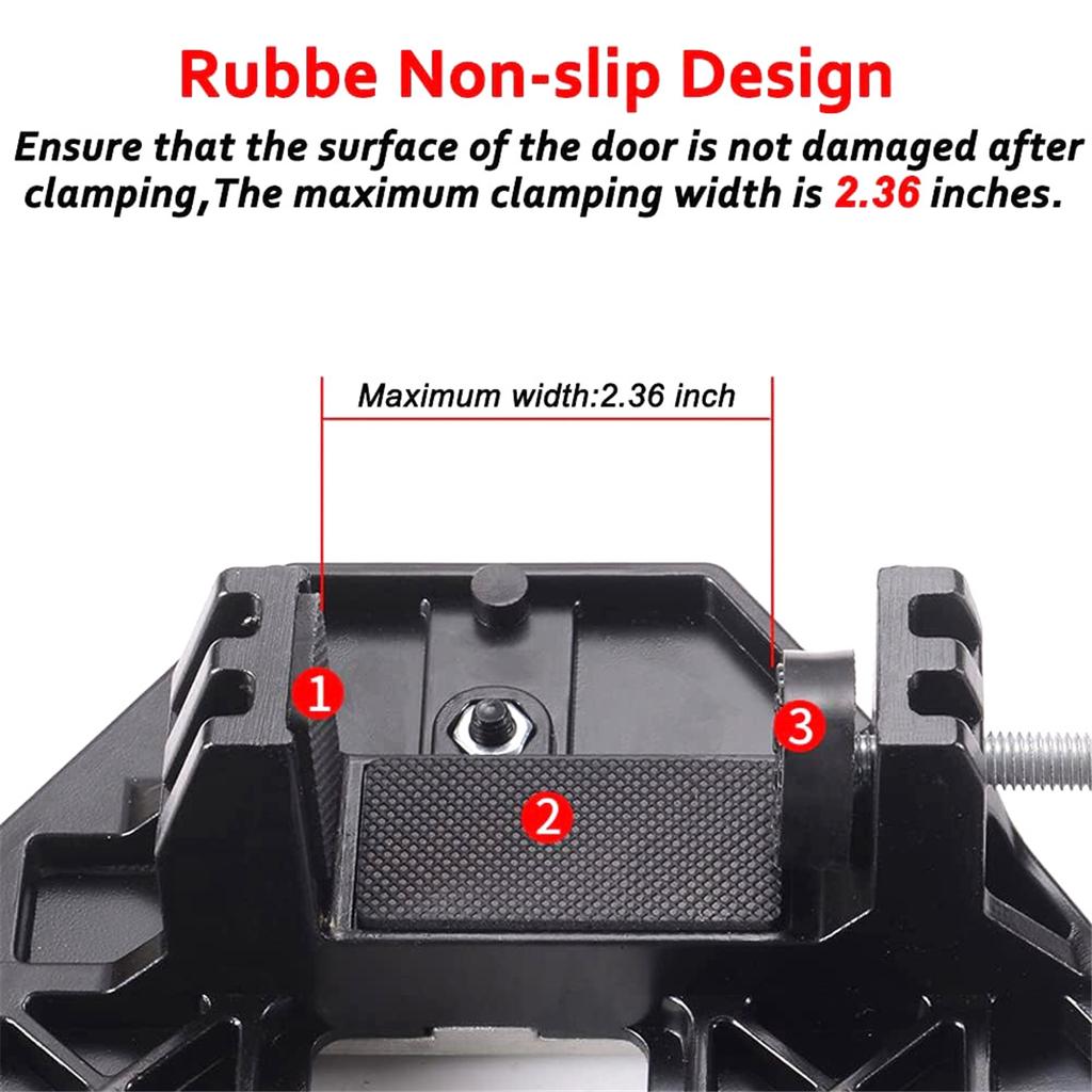 HOT Door Hinge Jig Woodworking Hole Opener Slotting Locator Wooden Door Hinge Hole Guide Door Lock Jig for Door Lock