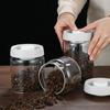 Airtight Kitchen Vacuum Sealed Glass Container Jar Coffee Beans Tank Tea Bottle Storage Organizer