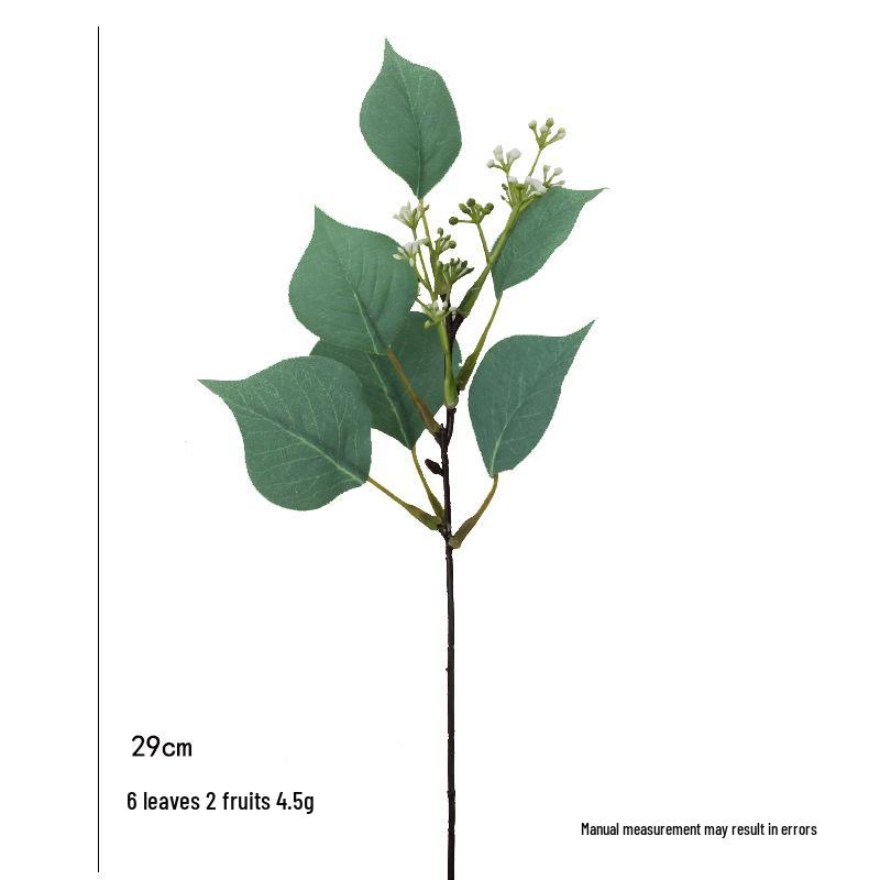 Artificial Green Eucalyptus Leaf Branch - Bodhi Leaf and Flower Arrangement Decor