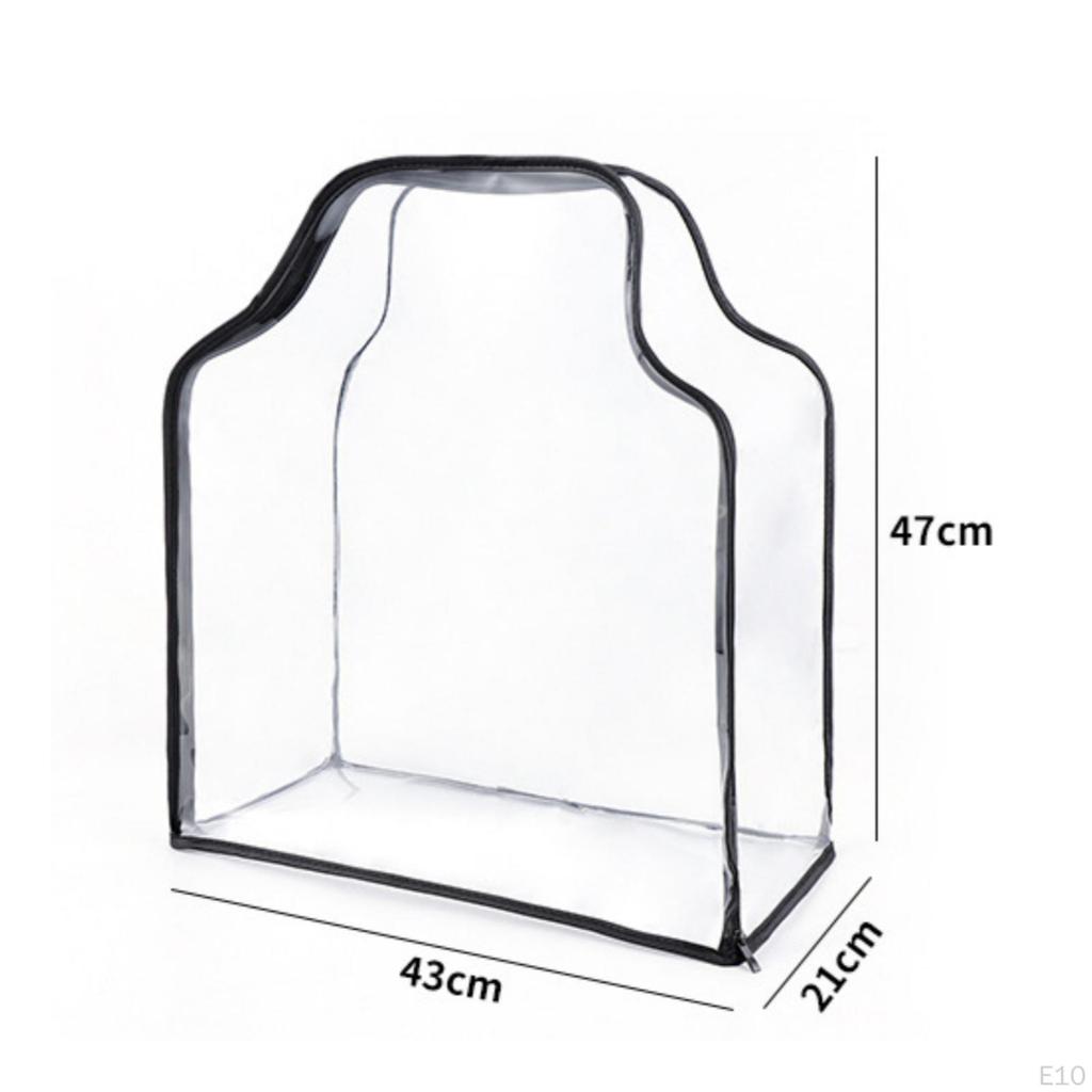 Handbag Storage Cover Transparent with Zipper Clear Purse Protector